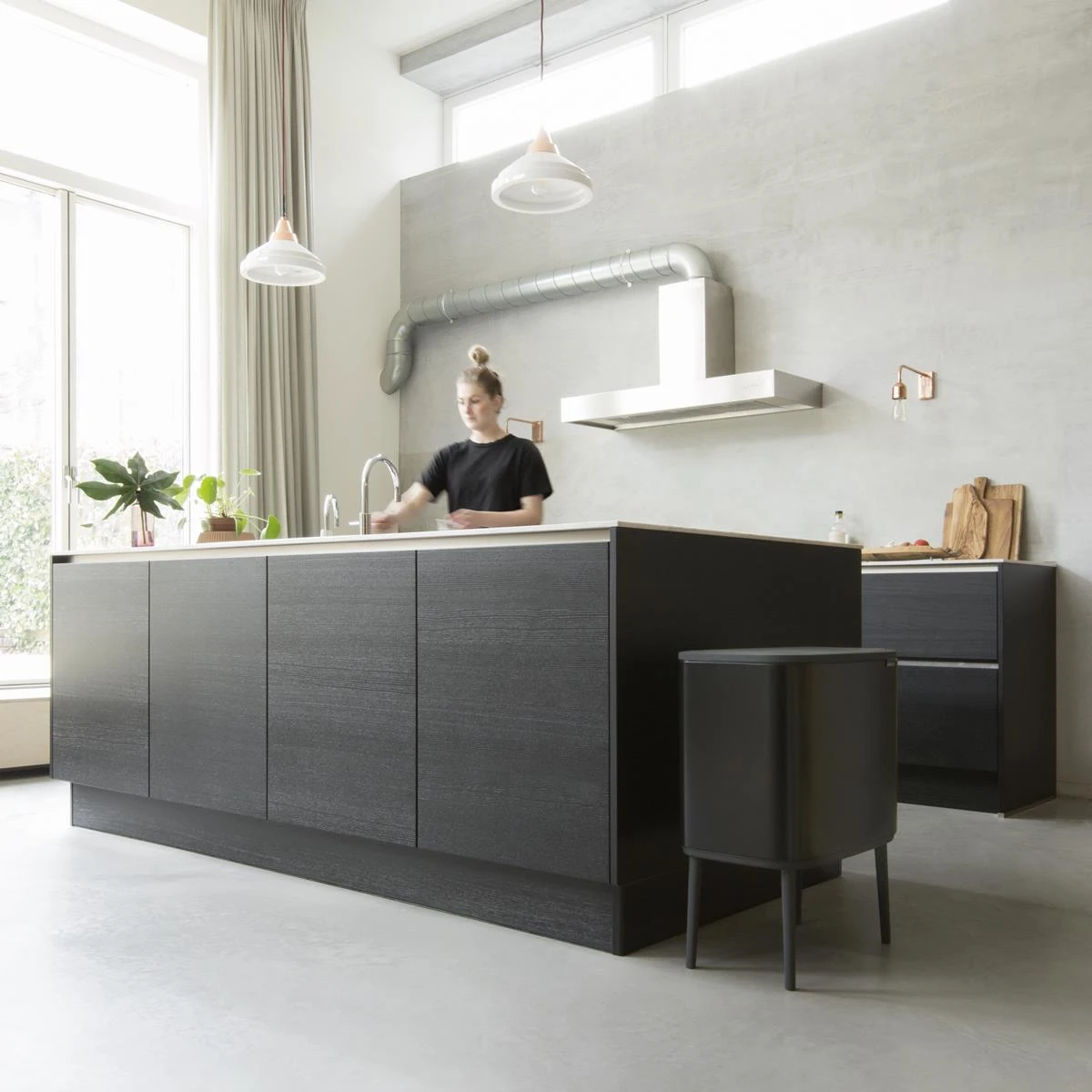 Brabantia Bo Touch Bin Afvalemmer 3 X 11 L - Zwart 16 Brabantia Bo Touch Bin Afvalemmer 3 X 11 L - Zwart - Afbeelding 14