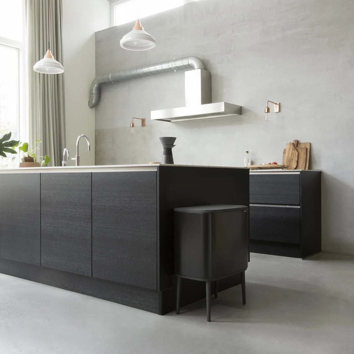 Brabantia Bo Touch Bin Afvalemmer 3 X 11 L - Zwart 17 Brabantia Bo Touch Bin Afvalemmer 3 X 11 L - Zwart - Afbeelding 15