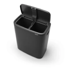 Brabantia Bo Touch Bin Afvalemmer 2 X 30 L - Zwart 30 Brabantia Bo Touch Bin Afvalemmer 2 X 30 L - Zwart -Brabantia 9488016