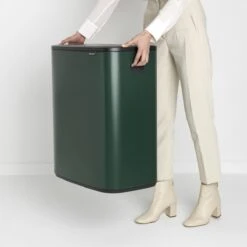 Brabantia Bo Touch Bin 2 X 30 L - Pine Green -Brabantia 9488880