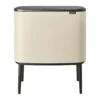 Brabantia Bo Touch Bin Afvalemmer 3 X 11 L - Soft Beige 1 Brabantia Bo Touch Bin Afvalemmer 3 X 11 L - Soft Beige -Brabantia 9488890