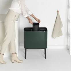 Brabantia Bo Touch Bin Afvalemmer 3 X 11 L - Pine Green -Brabantia 9488896