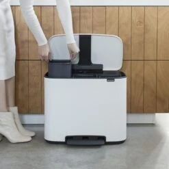 Brabantia Bo Pedaalemmer 3 X 11 L - Wit -Brabantia 9497699