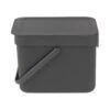 Brabantia Sort & Go Afvalemmer 6 L - Donkergrijs 1 Brabantia Sort & Go Afvalemmer 6 L - Donkergrijs -Brabantia 9519113