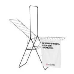 Brabantia HangOn Droogrek 25 Meter - Matt Black -Brabantia 9590155