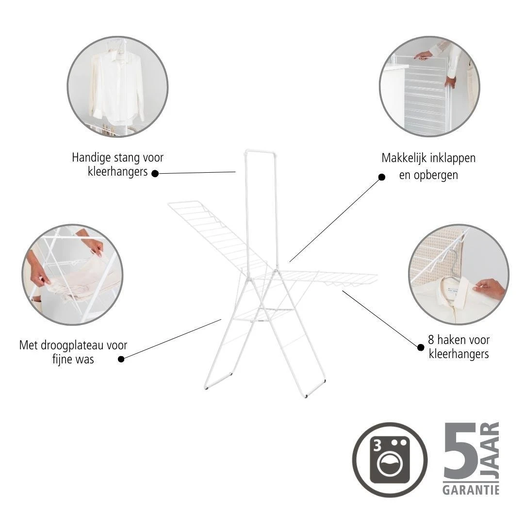 Brabantia HangOn Droogrek 25 Meter - White 20 Brabantia HangOn Droogrek 25 Meter - White - Afbeelding 18