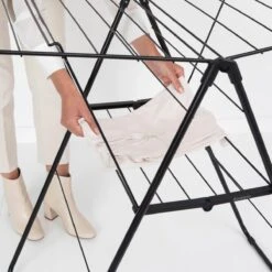 Brabantia HangOn Droogrek 20 Meter - Matt Black 21 Brabantia HangOn Droogrek 20 Meter - Matt Black -Brabantia 9590553