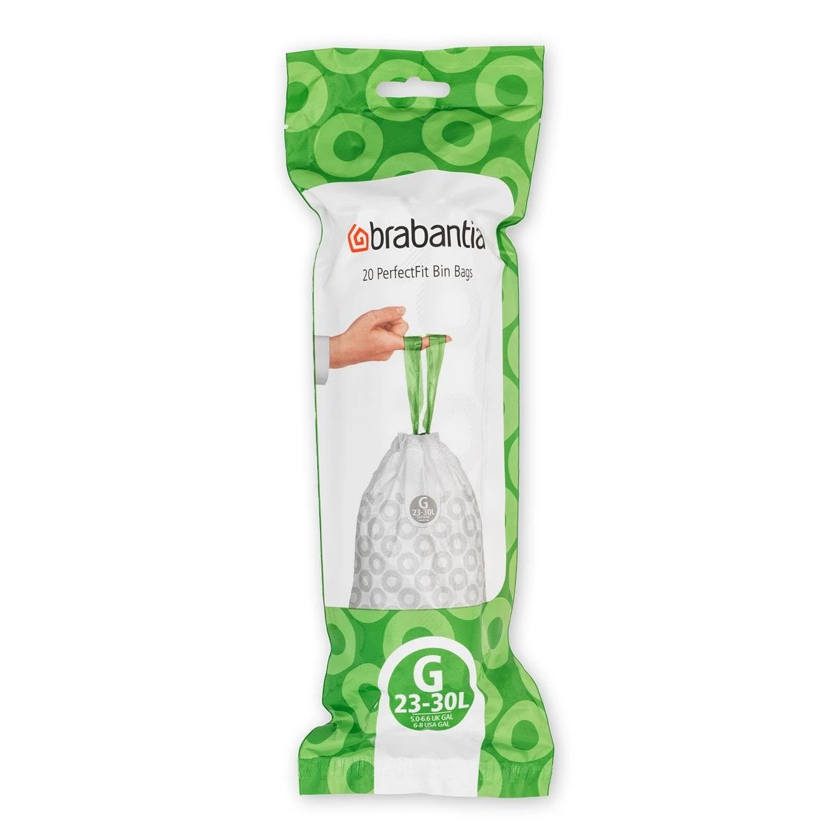 Brabantia Type G PerfectFit Jaarverpakking Afvalzak 23-30 Liter - 120 Stuks 6 Brabantia Type G PerfectFit Jaarverpakking Afvalzak 23-30 Liter - 120 Stuks - Afbeelding 4