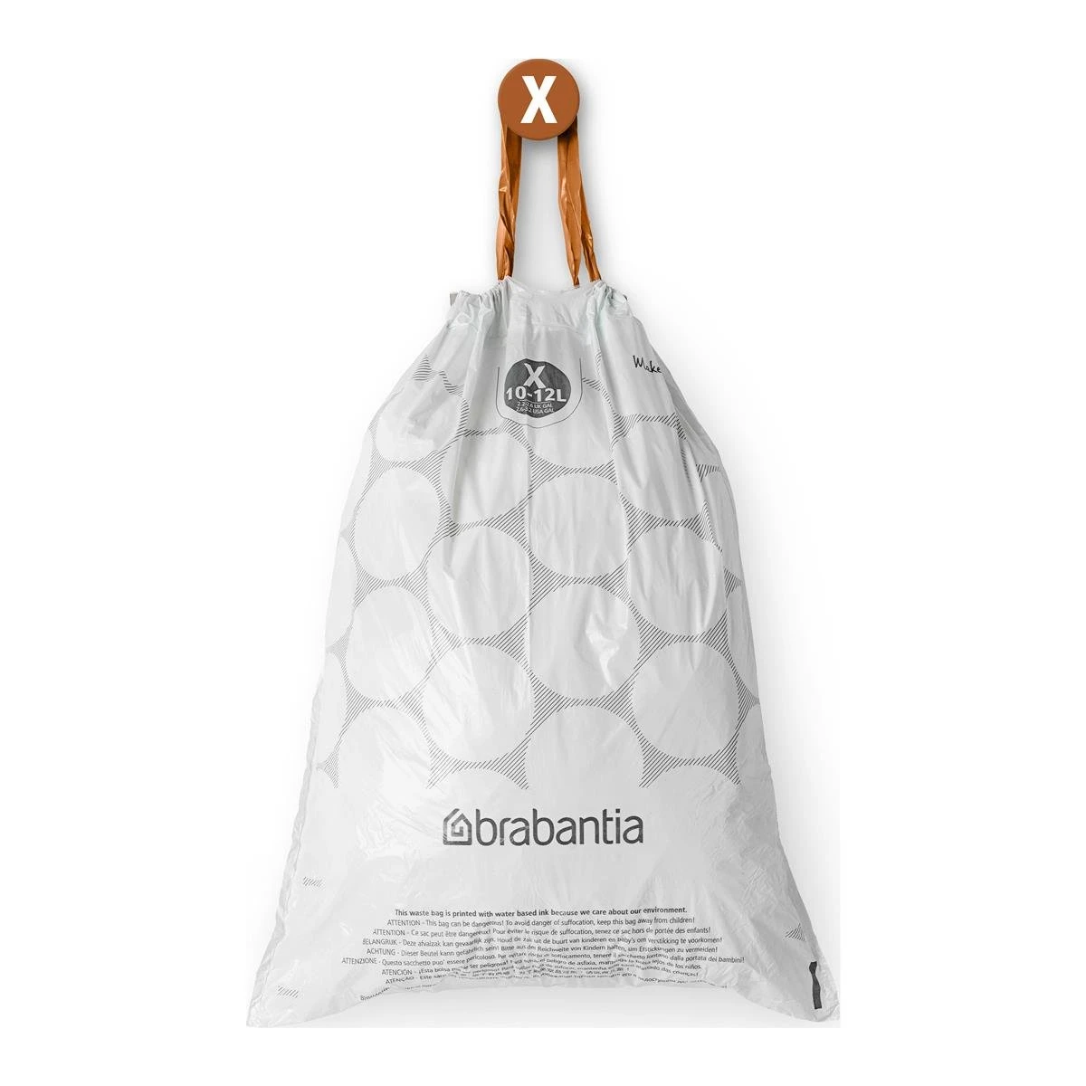 Brabantia Type X PerfectFit Jaarverpakking Afvalzak 10-12 Liter - 200 Stuks 7 Brabantia Type X PerfectFit Jaarverpakking Afvalzak 10-12 Liter - 200 Stuks - Afbeelding 5