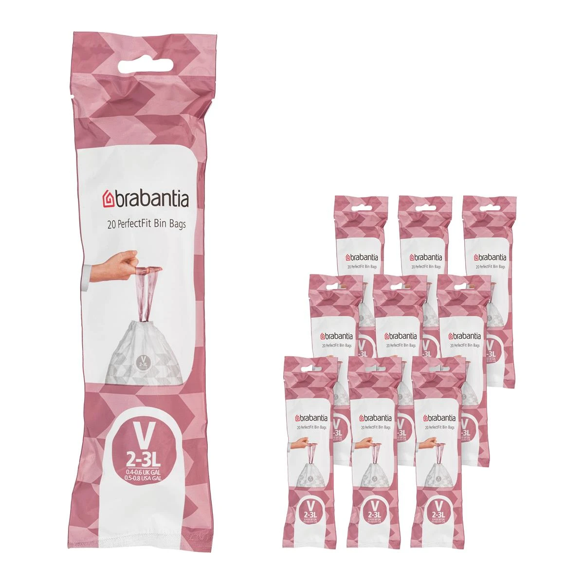 Brabantia Type V PerfectFit Jaarverpakking Afvalzak 2-3 Liter - 200 Stuks 3 Brabantia Type V PerfectFit Jaarverpakking Afvalzak 2-3 Liter - 200 Stuks