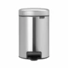 Brabantia Newicon Pedaalemmer 3 Liter Matt Steel Fingerprint Proof -Brabantia 9 1 2