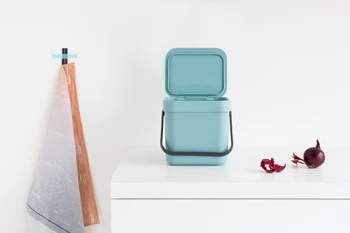 Brabantia Sort En Go Afvalbak 3 Liter Mint 5 Brabantia Sort En Go Afvalbak 3 Liter Mint - Afbeelding 3