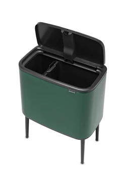 Brabantia Bo Touch Afvalemmer 11 + 23 Liter Pine Green 4 Brabantia Bo Touch Afvalemmer 11 + 23 Liter Pine Green - Afbeelding 2